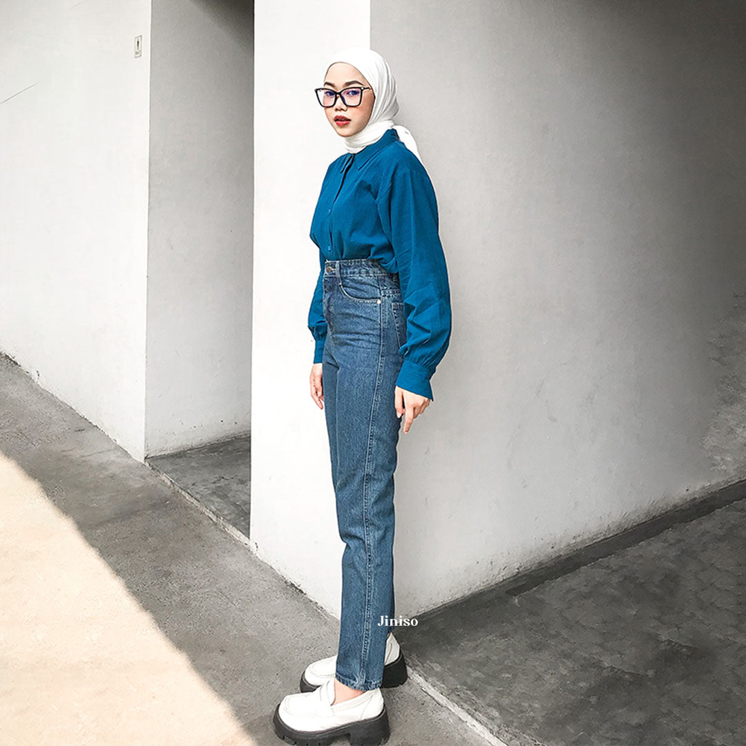 JINISO - Highwaist Boyfriend Jeans 021 FEEL GOOD