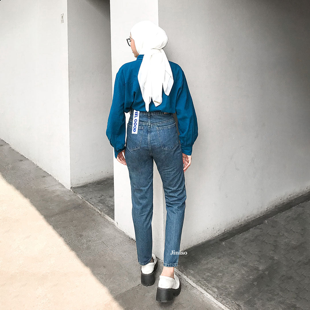 JINISO - Highwaist Boyfriend Jeans 021 FEEL GOOD