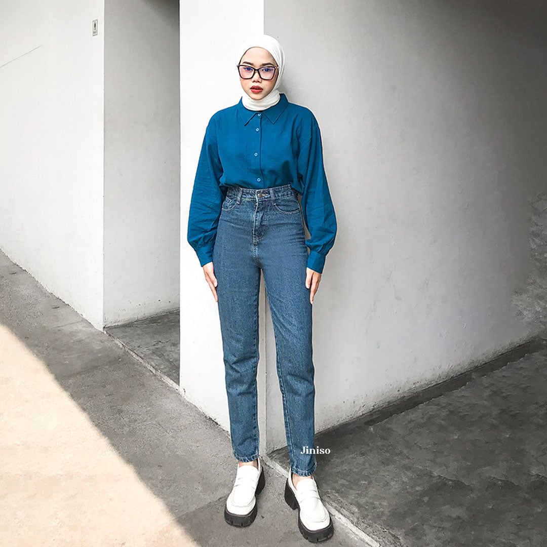 JINISO - Highwaist Boyfriend Jeans 021 FEEL GOOD