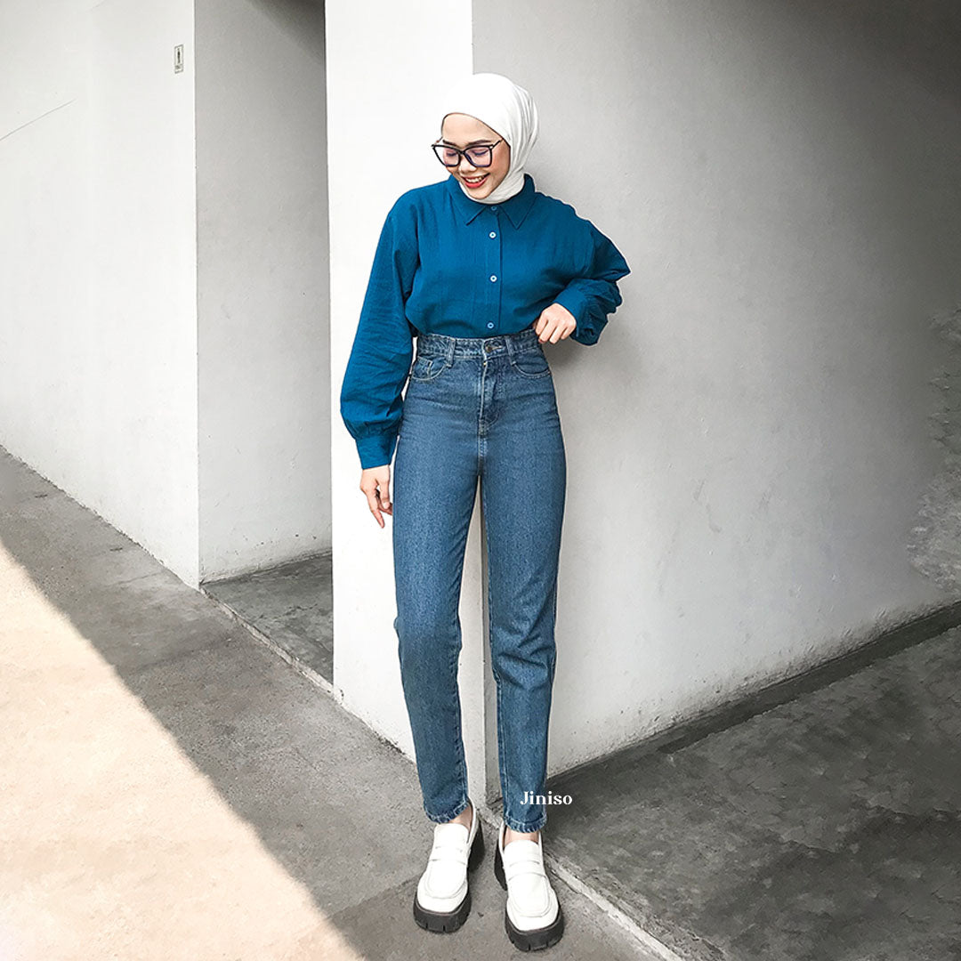 JINISO - Highwaist Boyfriend Jeans 021 FEEL GOOD