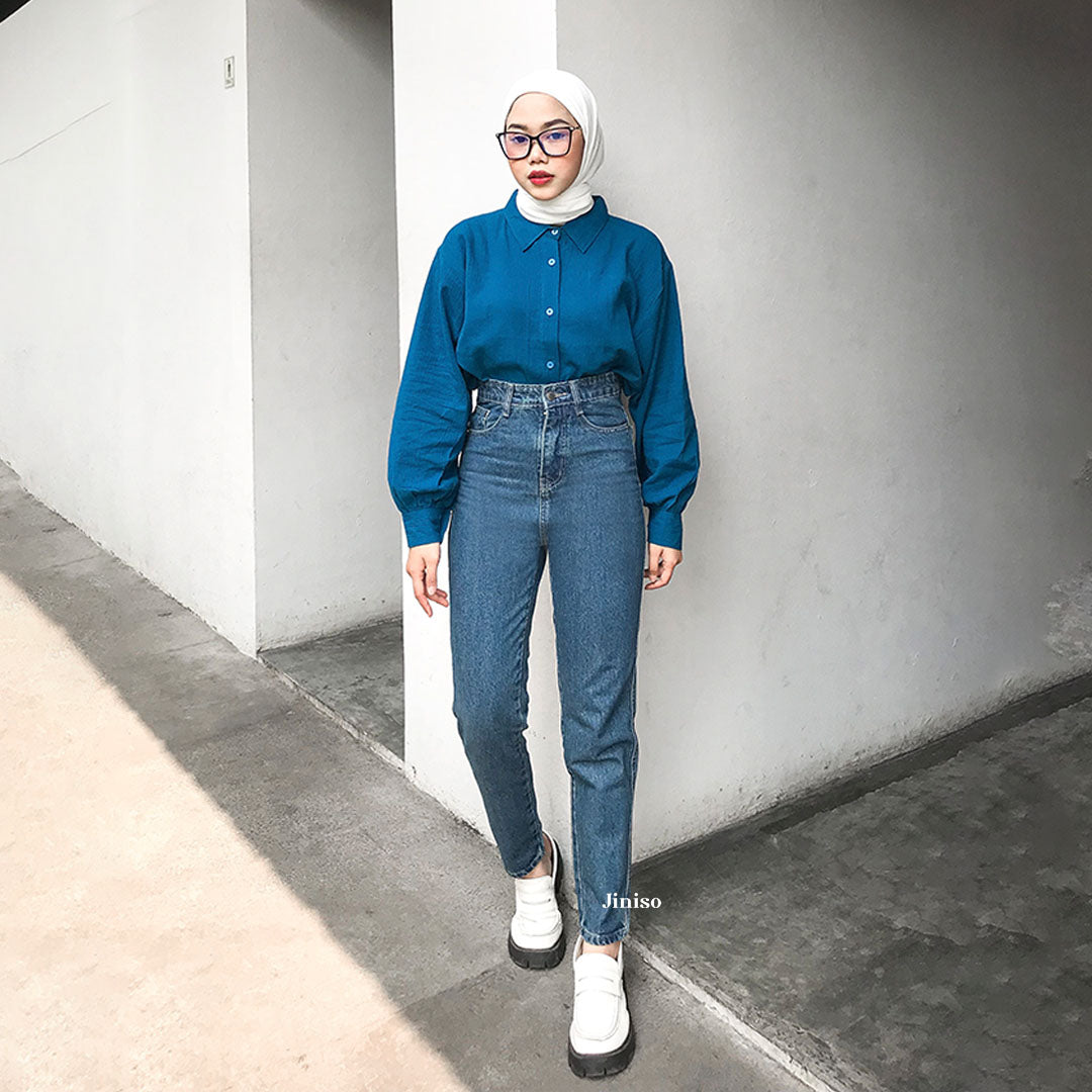 JINISO - Highwaist Boyfriend Jeans 021 FEEL GOOD