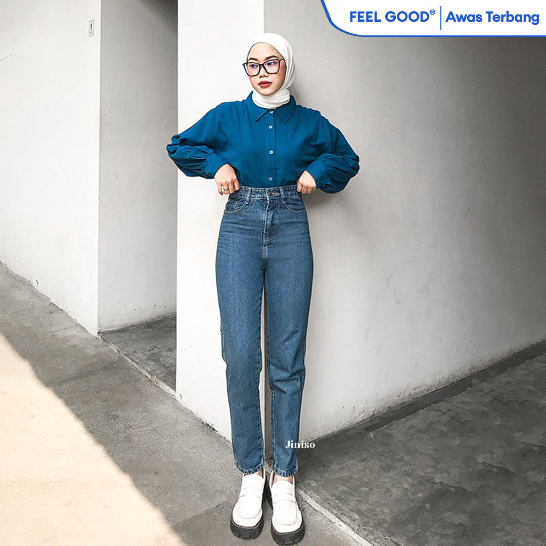 JINISO - Highwaist Boyfriend Jeans 021 FEEL GOOD