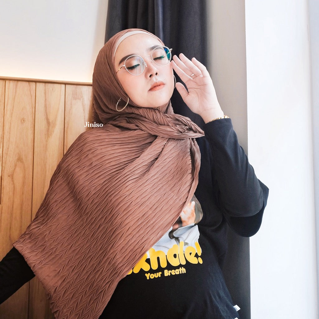 JINISO - Aura Dalgona Active Hijab Pashmina Shawl