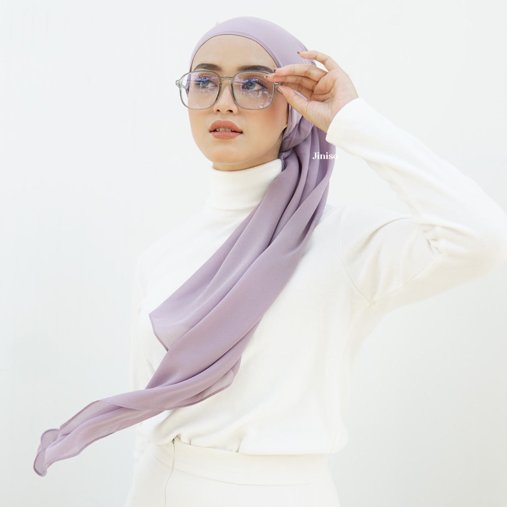 JINISO - Aura Dusty Berry Active Hijab Pashmina Shawl