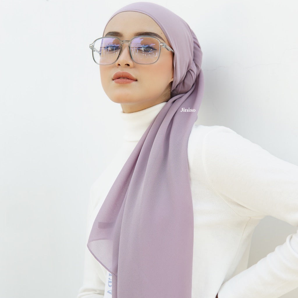 JINISO - Aura Dusty Berry Active Hijab Pashmina Shawl