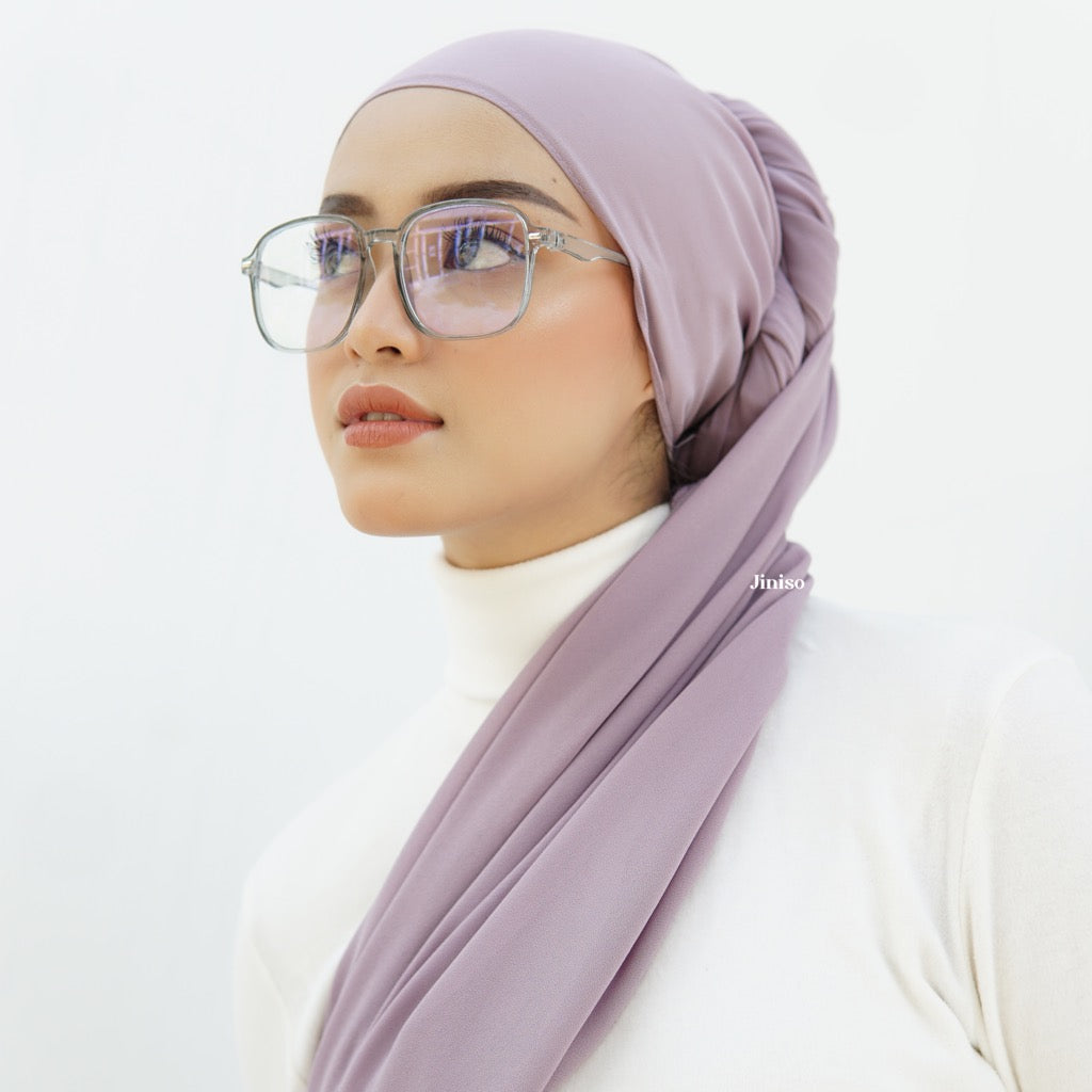 JINISO - Aura Dusty Berry Active Hijab Pashmina Shawl
