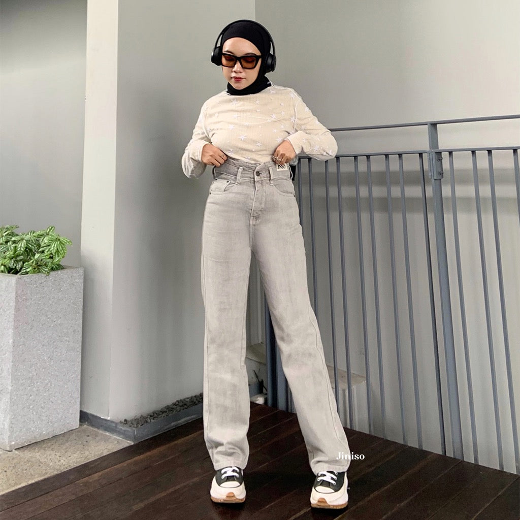 JINISO - Ultra Highwaist Loose Jeans 223 LEVEL UP
