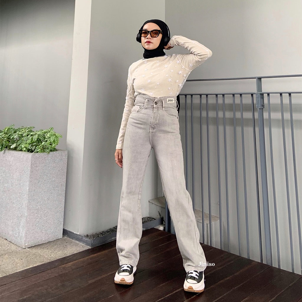 JINISO - Ultra Highwaist Loose Jeans 223 LEVEL UP
