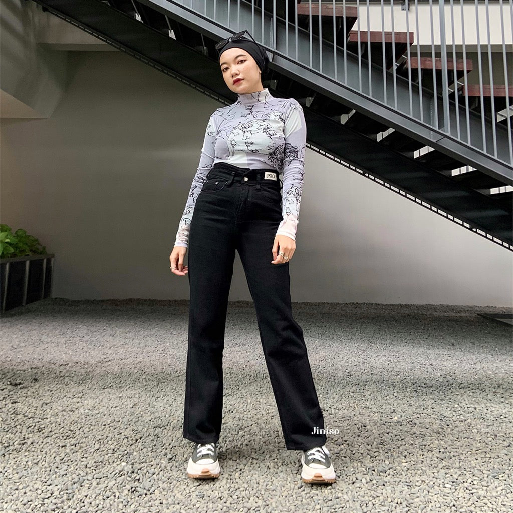 JINISO - Ultra Highwaist Loose Jeans 221 LEVEL UP