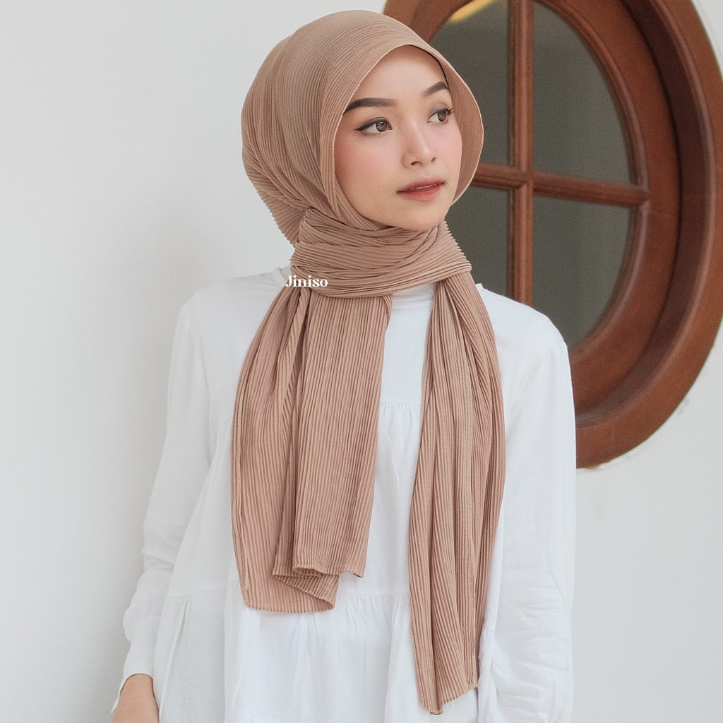 JINISO AURA Hijab Pashmina Full Plisket Ceruty Babydoll