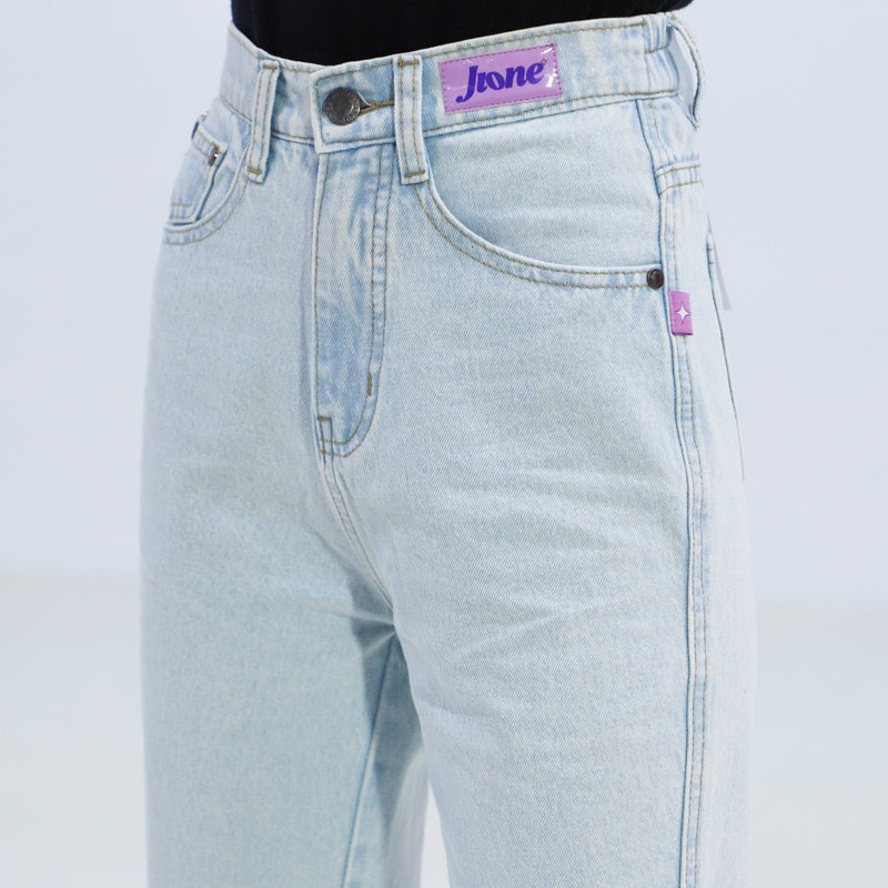 JINISO Jione Celana Loose High Waist Jeans 011