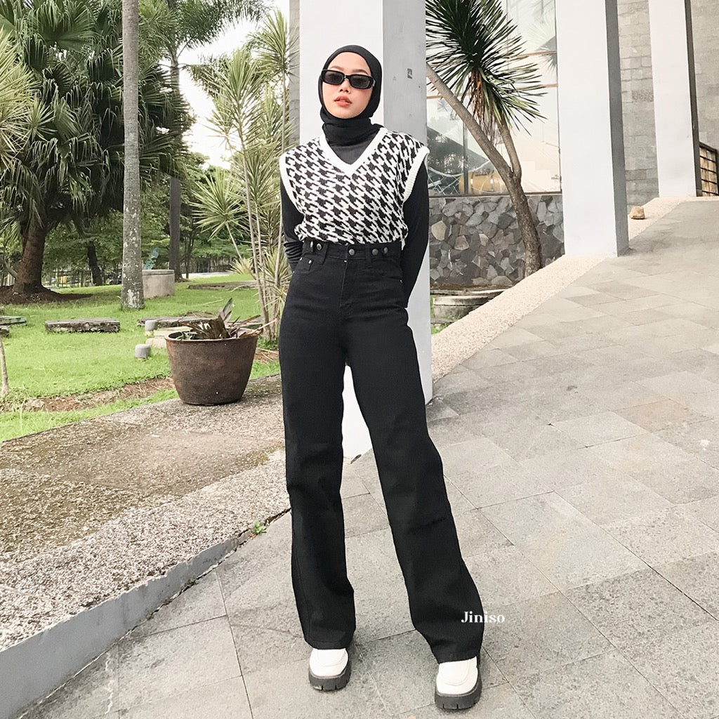 JINISO - Highwaist Adjustable Baggy Jeans 443 UNDER AGE