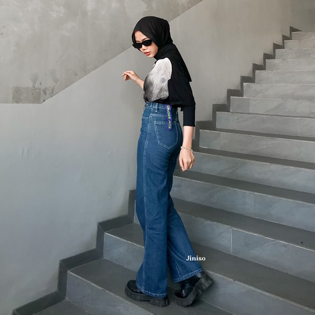 JINISO - Highwaist Adjustable Baggy Jeans 440 UNDER AGE