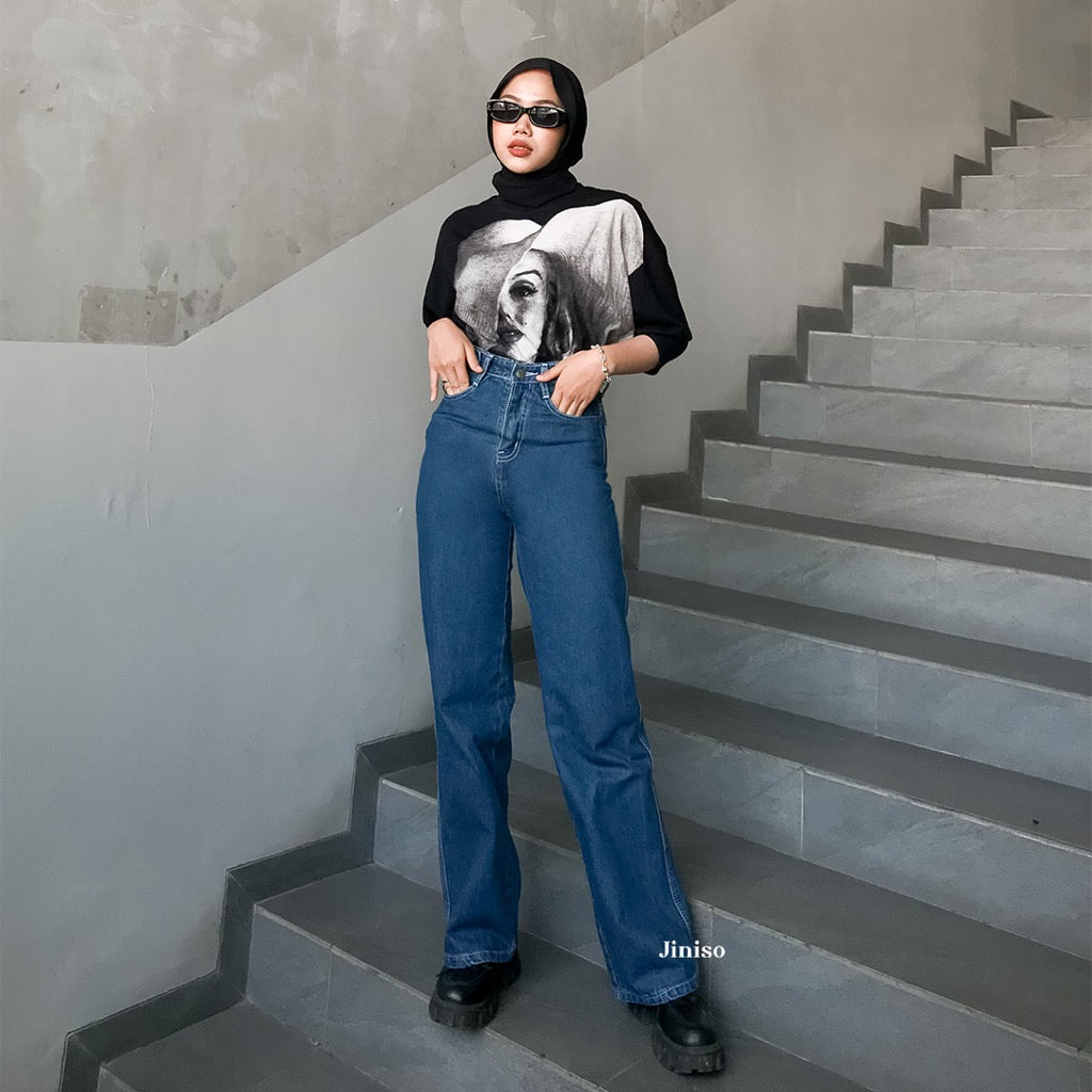 JINISO - Highwaist Adjustable Baggy Jeans 440 UNDER AGE