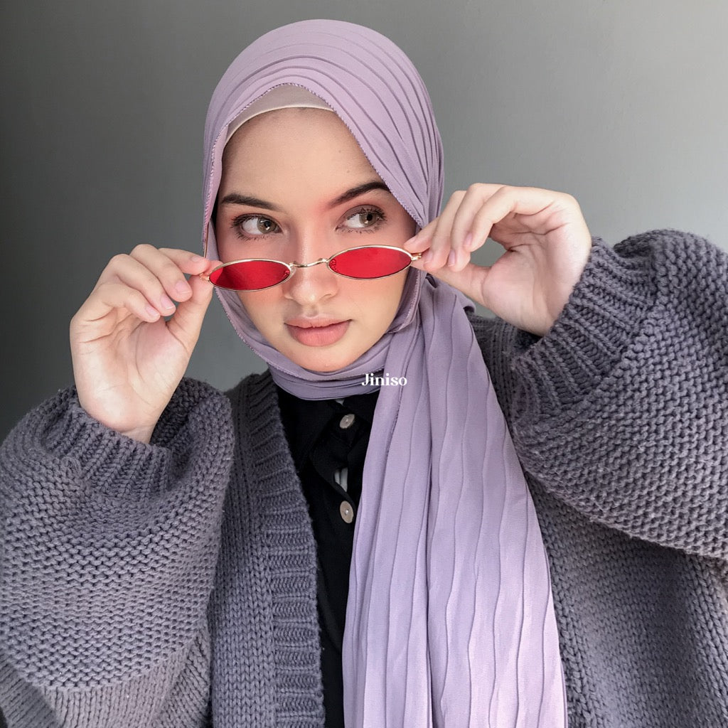 JINISO - Aura Dusty Berry Active Hijab Pashmina Shawl