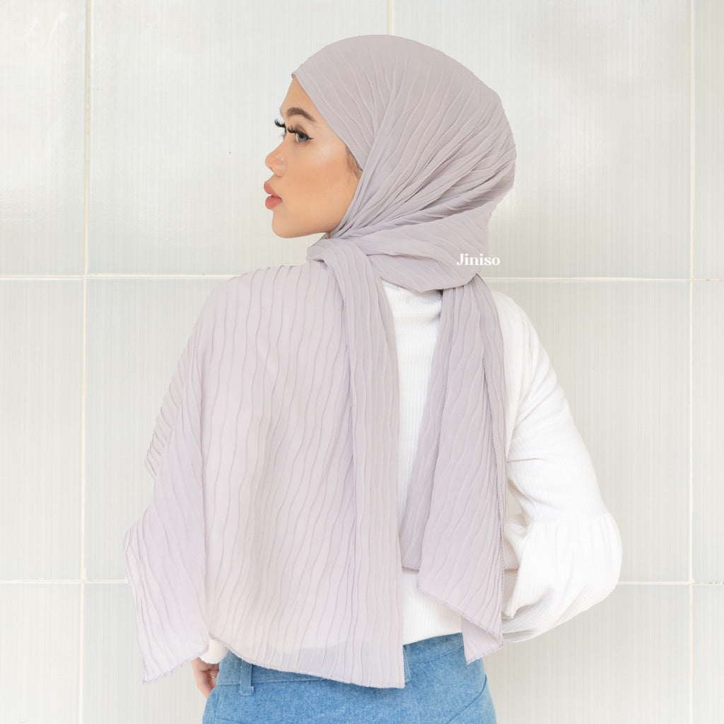 JINISO - Aura Icy Silver Active Hijab Pashmina Shawl