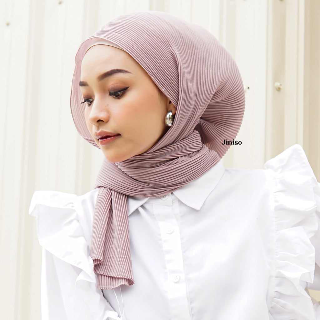JINISO AURA Hijab Pashmina Full Plisket Ceruty Babydoll