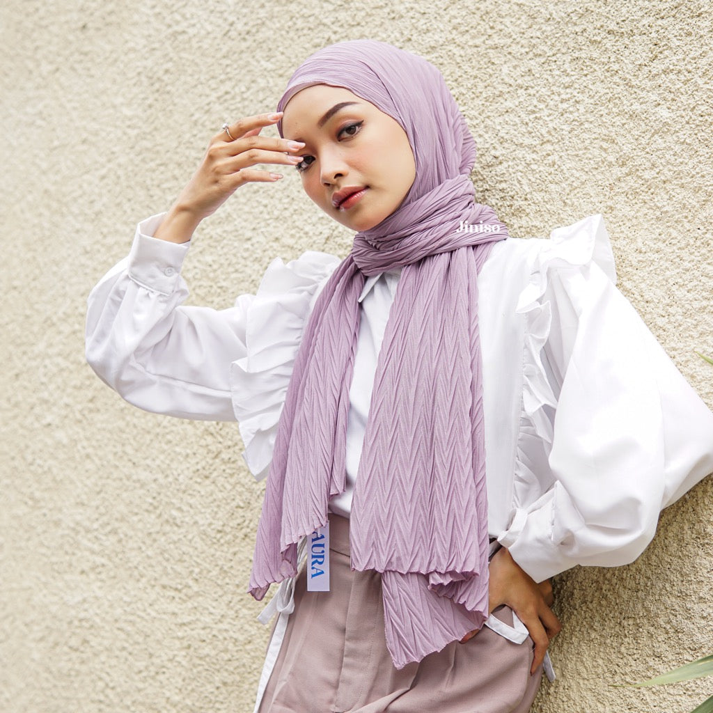 JINISO - Aura Dusty Berry Active Hijab Pashmina Shawl