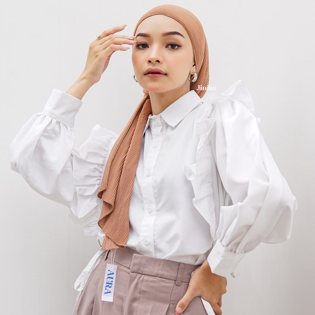 JINISO - Aura Millo Latte Active Hijab Pashmina Shawl