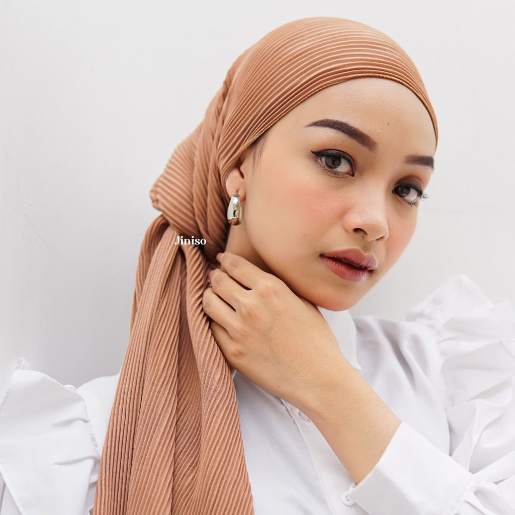JINISO - Aura Millo Latte Active Hijab Pashmina Shawl