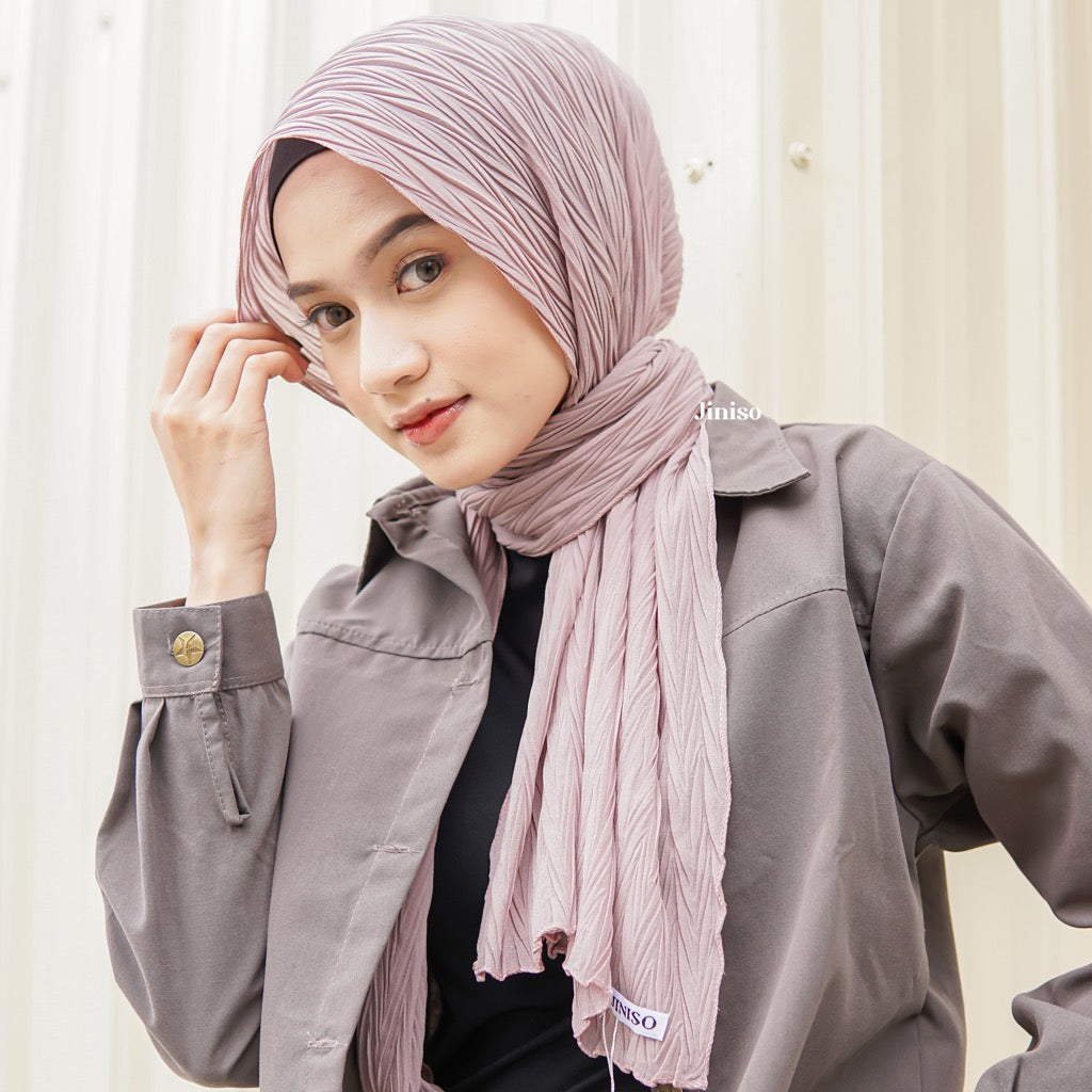 JINISO - Aura Dusty Cream Active Hijab Pashmina Shawl