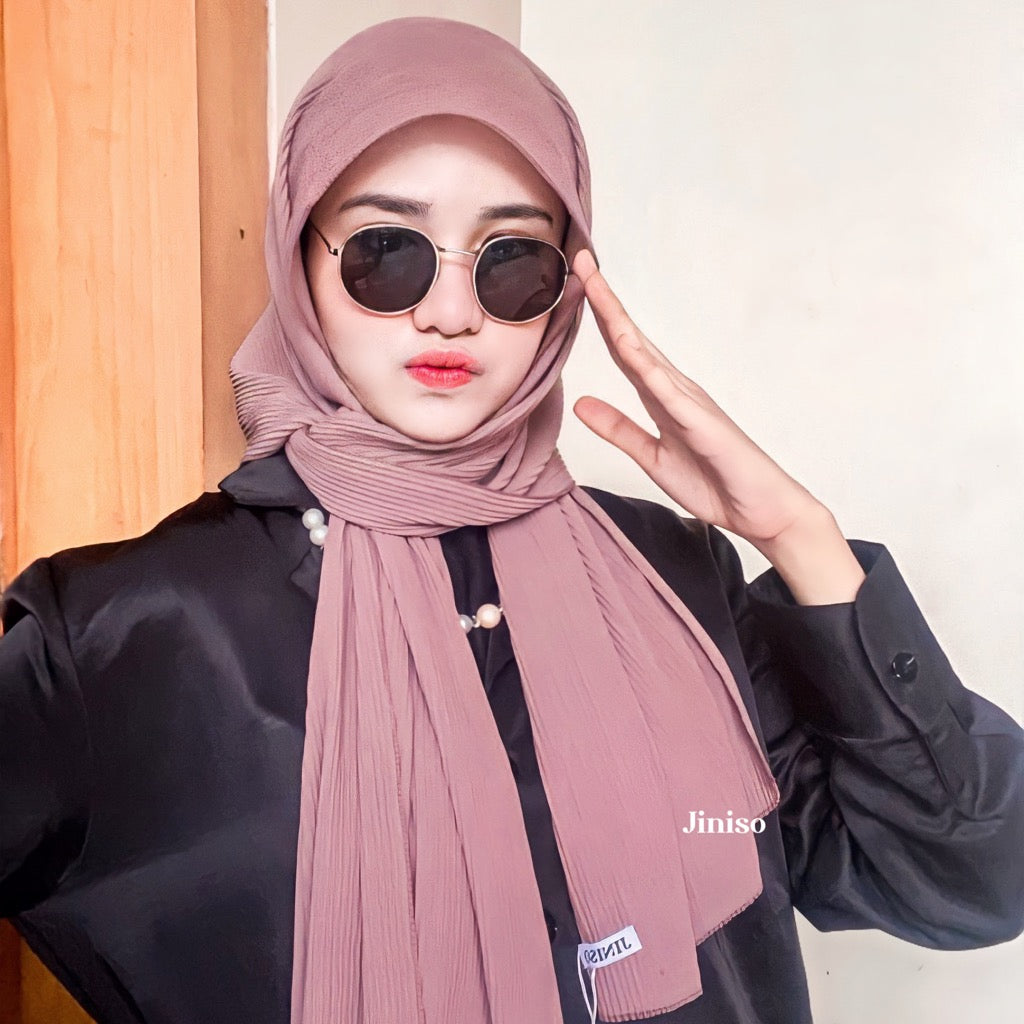JINISO - Aura Dusty Rose Active Hijab Pashmina Shawl