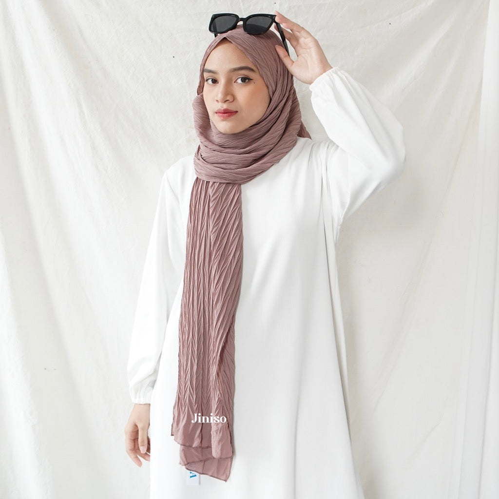 JINISO - Aura Dusty Rose Active Hijab Pashmina Shawl