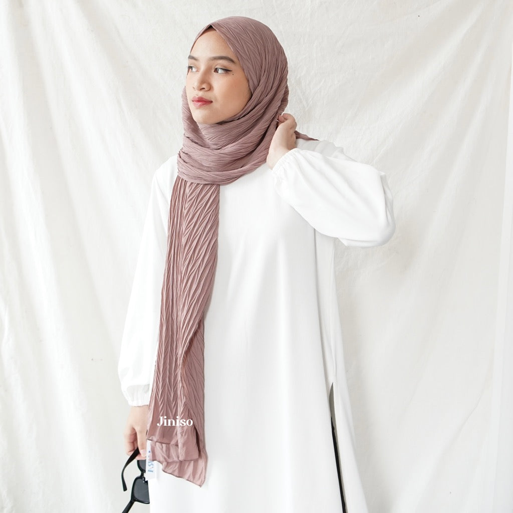 JINISO - Aura Dusty Rose Active Hijab Pashmina Shawl
