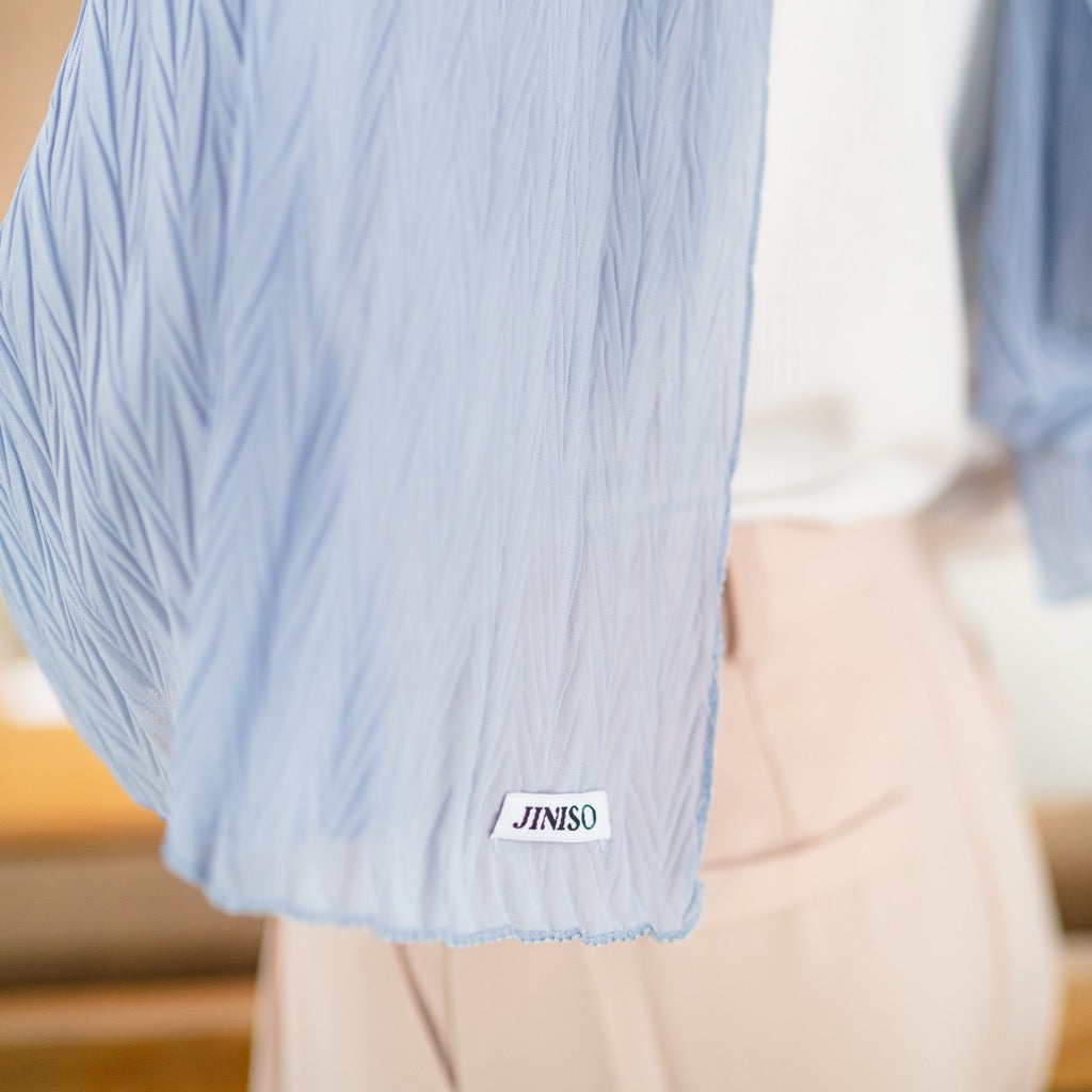 JINISO - Aura Wave Earth Tone Pashmina Full Plisket