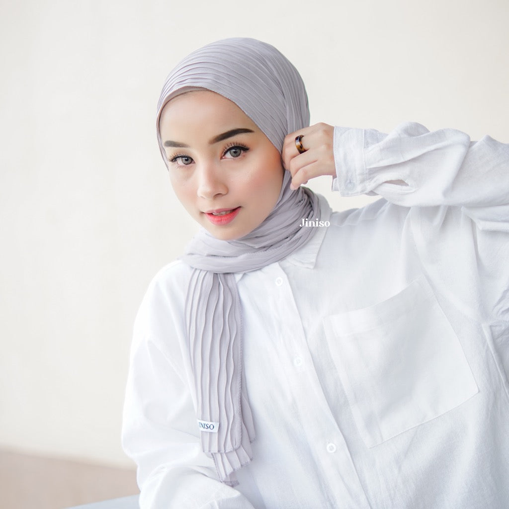 JINISO - Aura Wave Earth Tone Pashmina Full Plisket