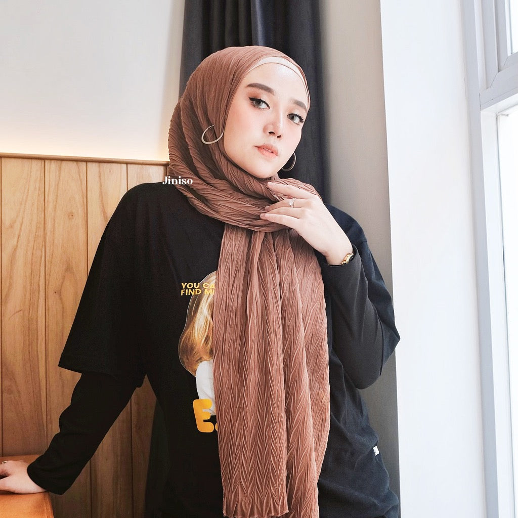 JINISO - Aura Dalgona Active Hijab Pashmina Shawl