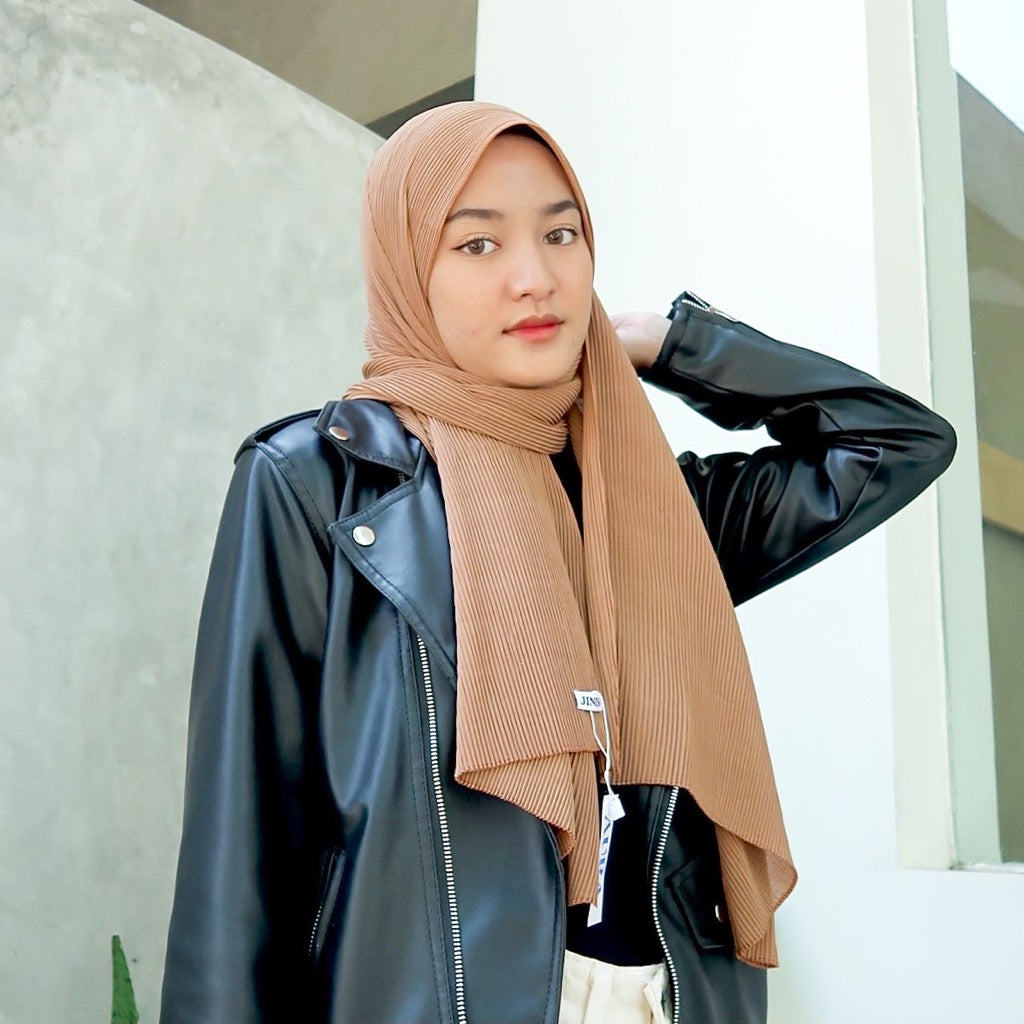 JINISO AURA Hijab Pashmina Full Plisket Ceruty Babydoll