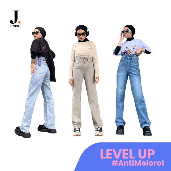 JINISO - Ultra Highwaist Loose Level Up Jeans Vol. 1