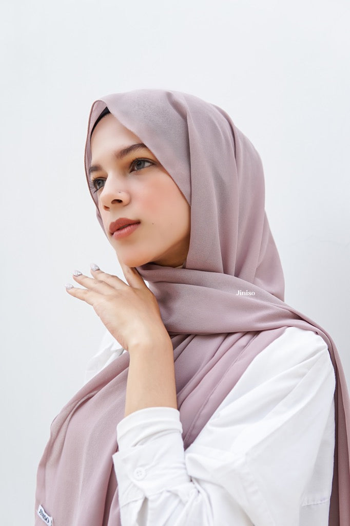 JINISO - Aura Dusty Cream Active Hijab Pashmina Shawl