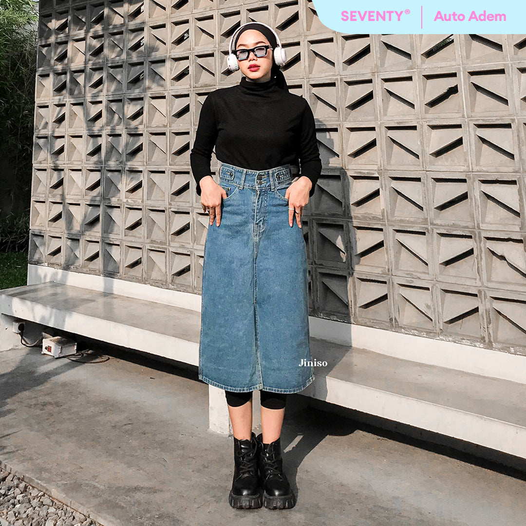 JINISO - Highwaist Rok Jeans Panjang 981 SEVENTY