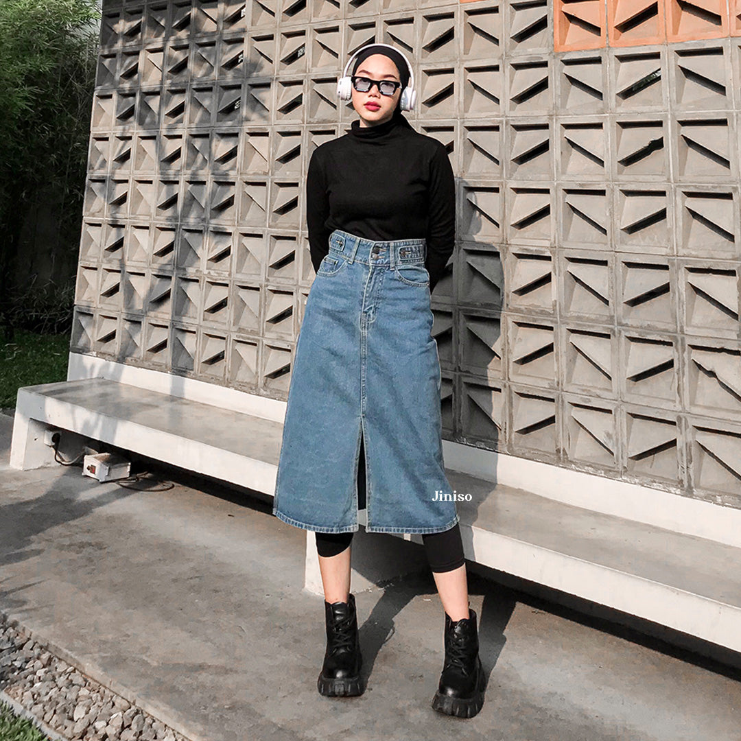 JINISO - Highwaist Rok Jeans Panjang 981 SEVENTY