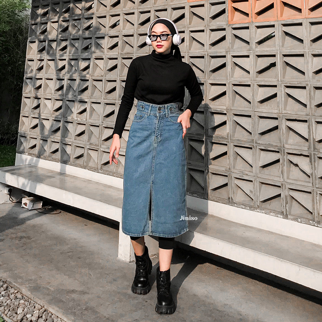 JINISO - Highwaist Rok Jeans Panjang 981 SEVENTY