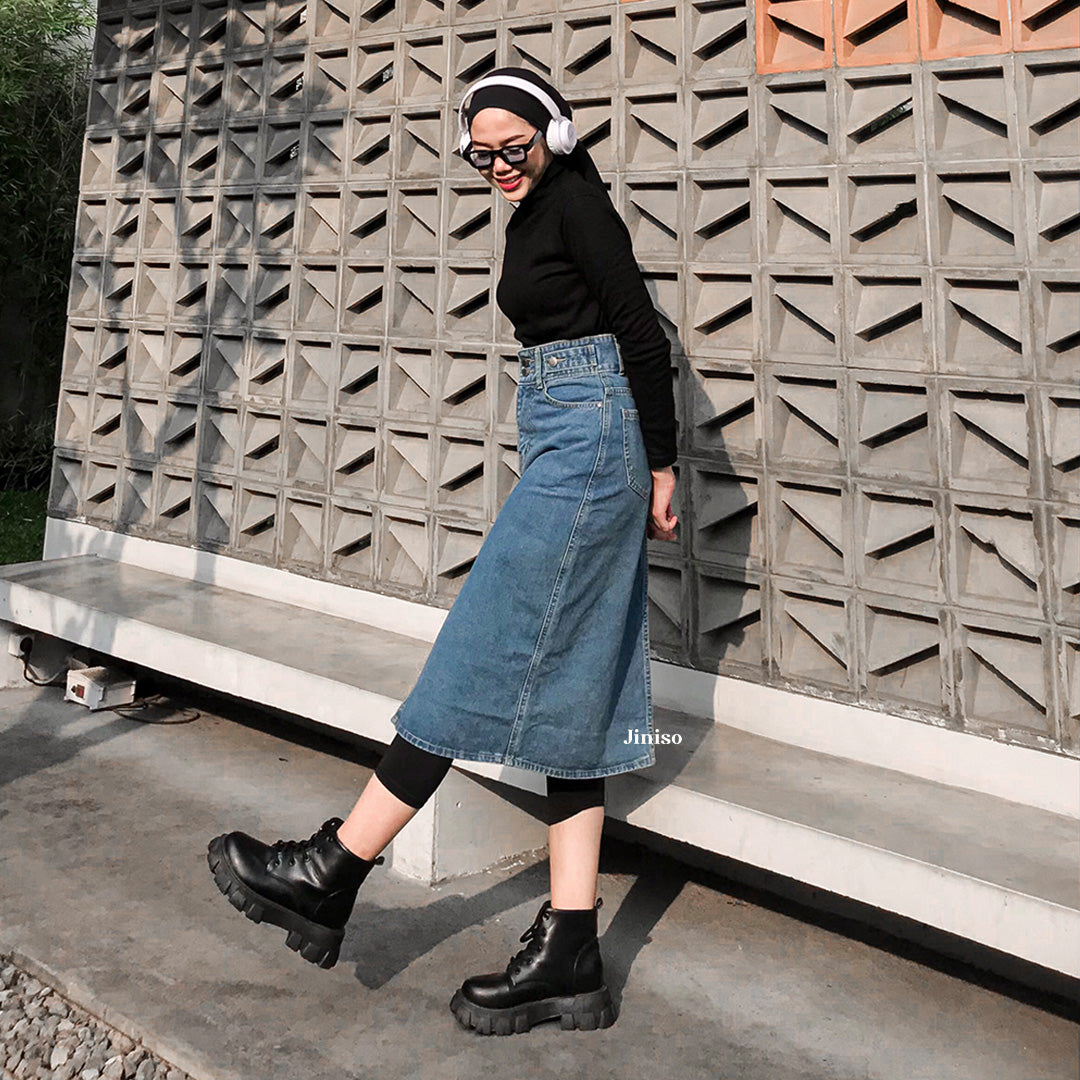 JINISO - Highwaist Rok Jeans Panjang 981 SEVENTY