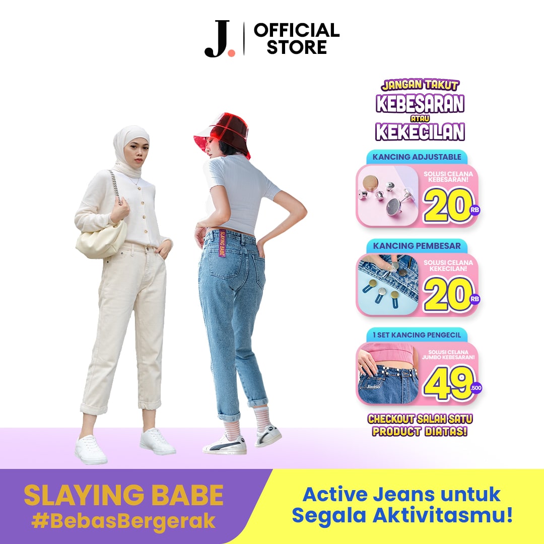 JINISO - HW Boyfriend Jeans 020 Black Acid SLAYING BABE