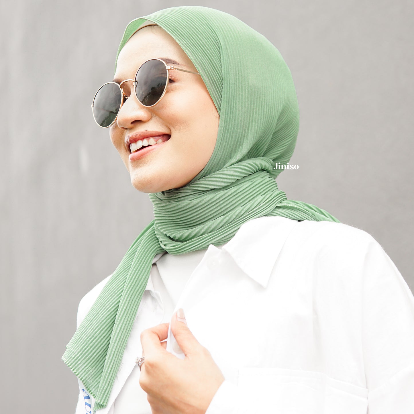 JINISO AURA Hijab Pashmina Full Plisket Ceruty Babydoll