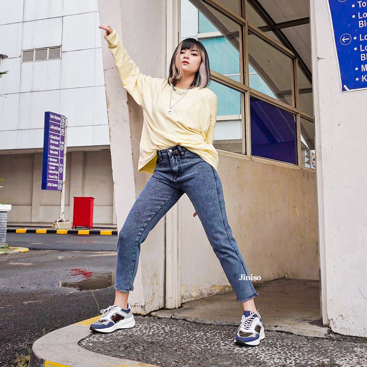 JINISO - HW Boyfriend Jeans 020 Black Acid SLAYING BABE