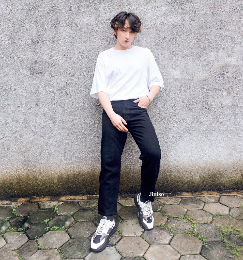 JINISO Denim Waist Fit Jeans Pria 353