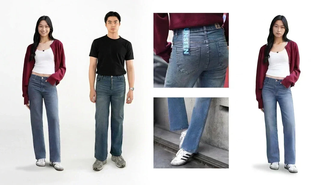 straight jeans