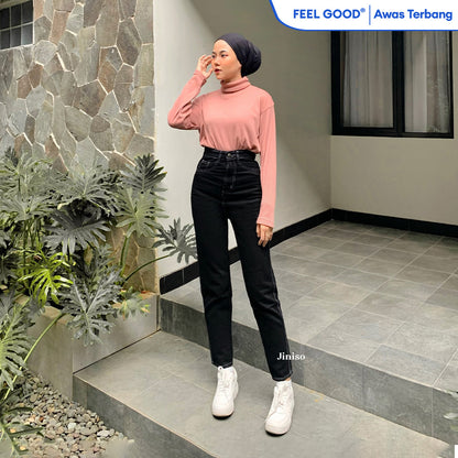 JINISO - Highwaist Boyfriend Jeans 025 FEEL GOOD