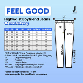 JINISO - Highwaist Boyfriend Jeans 025 FEEL GOOD