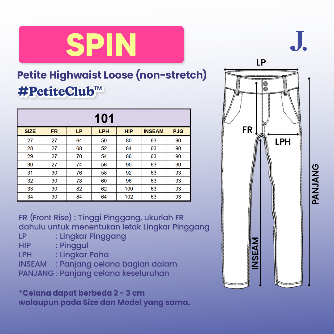 JINISO - Petite Straight Highwaist Jeans 101 SPIN
