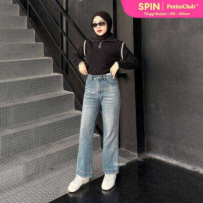 JINISO - Petite Straight Highwaist Jeans 101 SPIN
