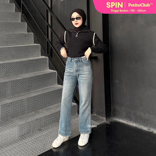 JINISO - Petite Straight Highwaist Jeans 101 SPIN