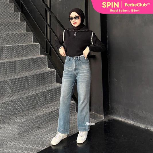 JINISO - Petite Straight Highwaist Jeans 101 SPIN