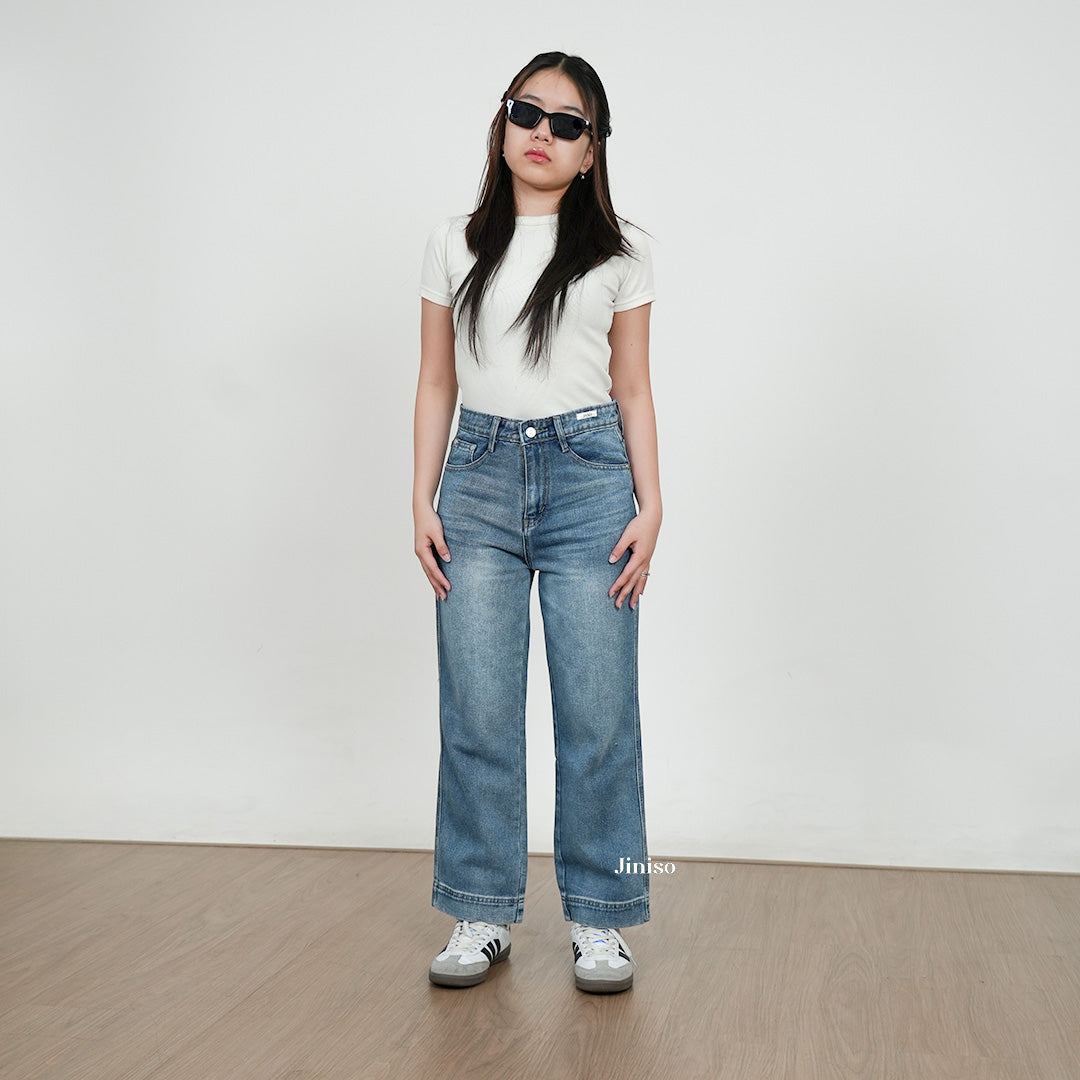 JINISO - Petite Straight Highwaist Jeans 102 SPIN
